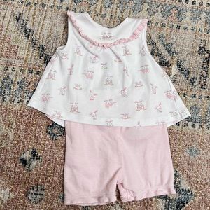 Kissy kissy baby girl bunny outfit 3-6mo